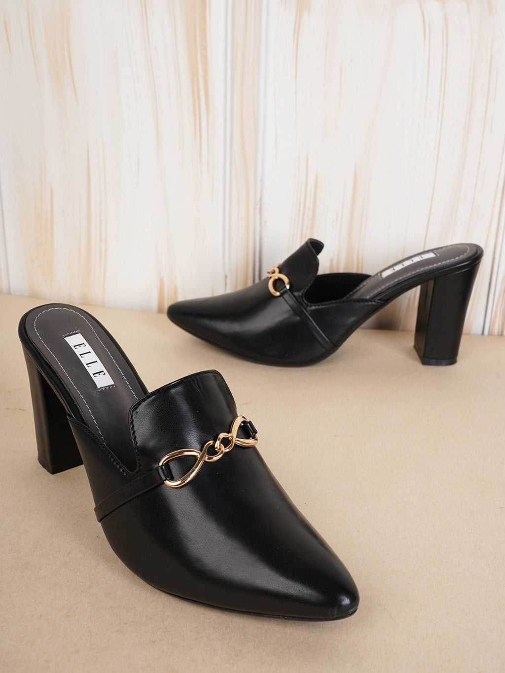 Black Women Slip On Mules | H78 - view 1