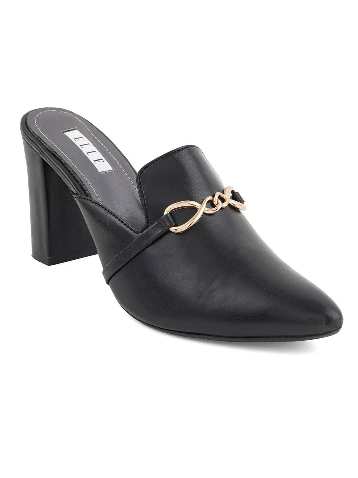 Black Women Slip On Mules | H78 - view 2