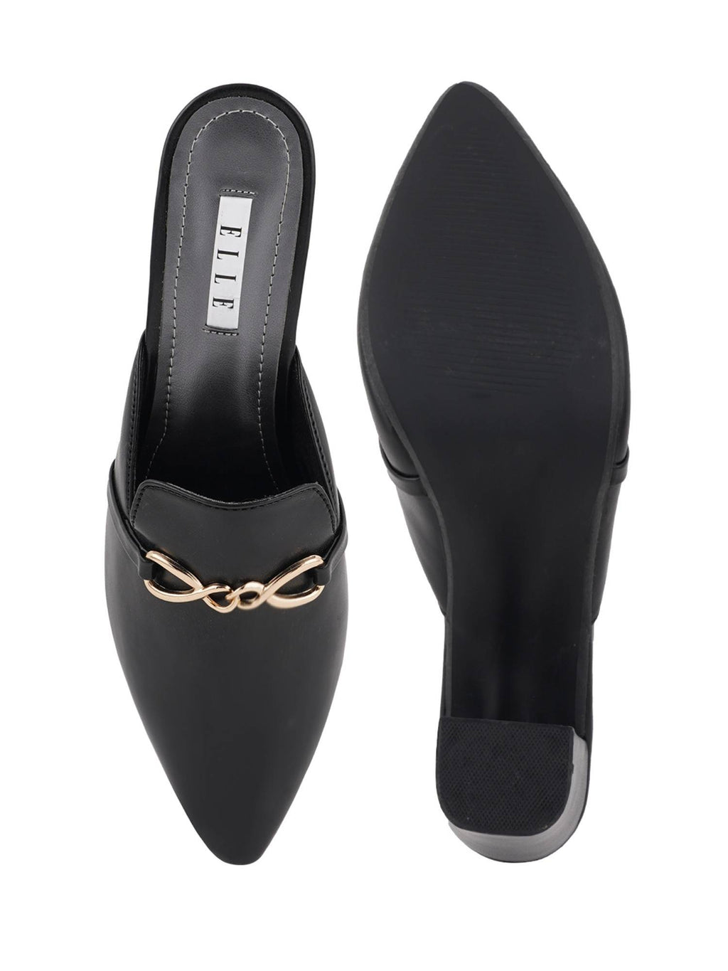 Black Women Slip On Mules | H78 - view 4