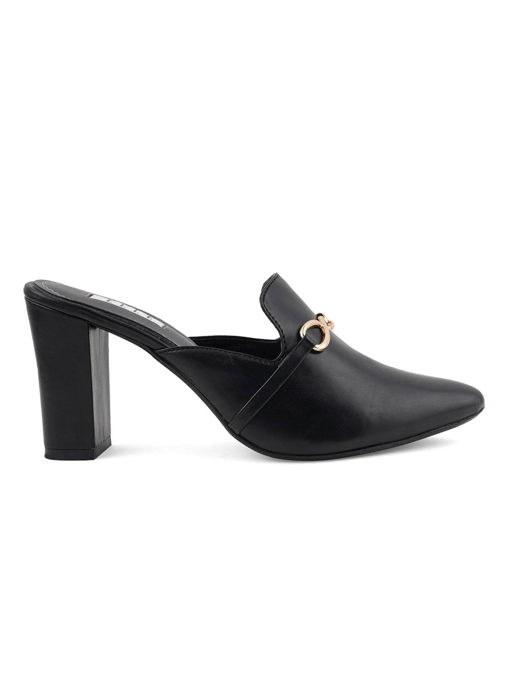 Black Women Slip On Mules | H78 - view 5
