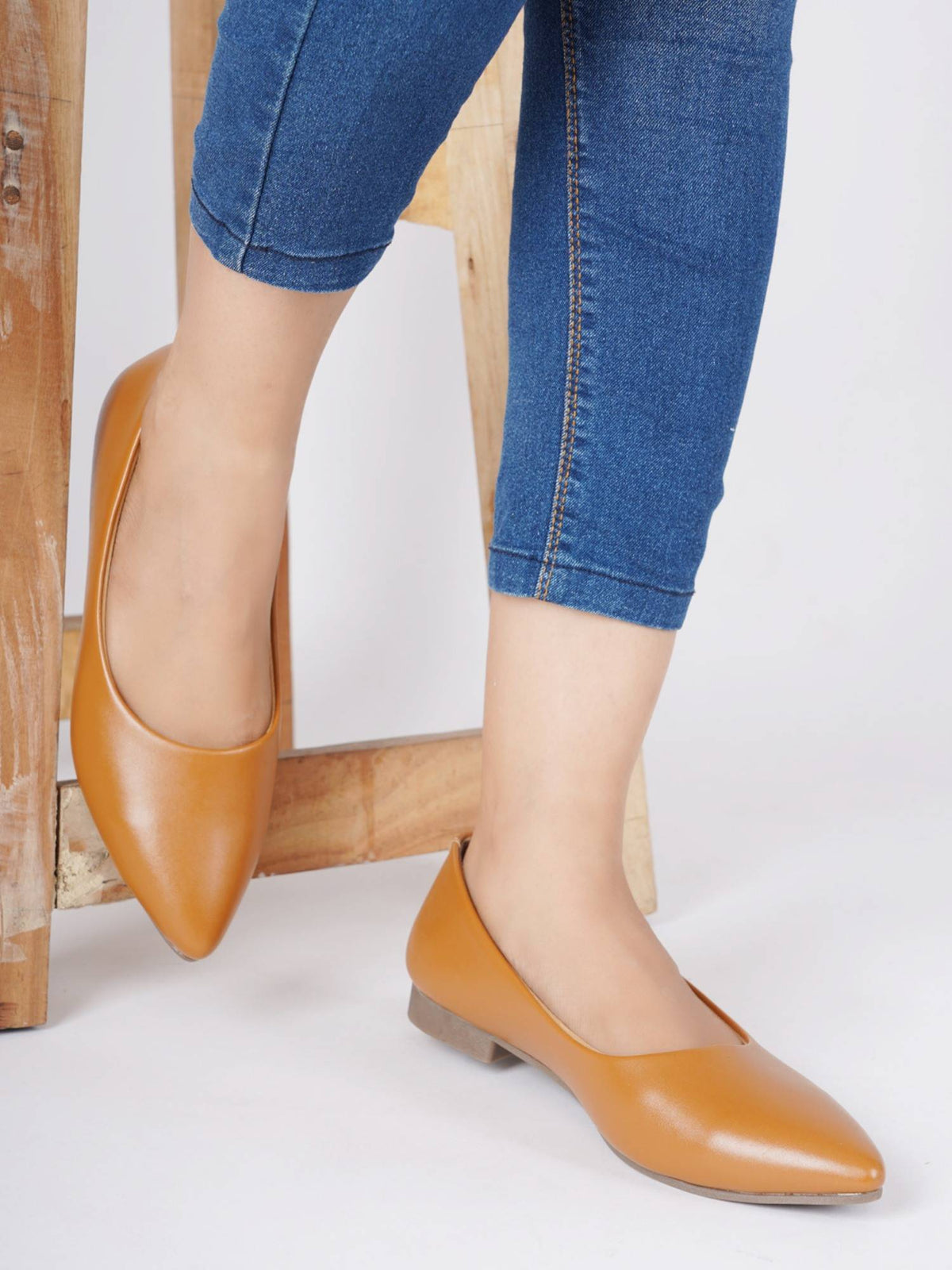 Black Women Slip On Ballerinas | F61 - view 19