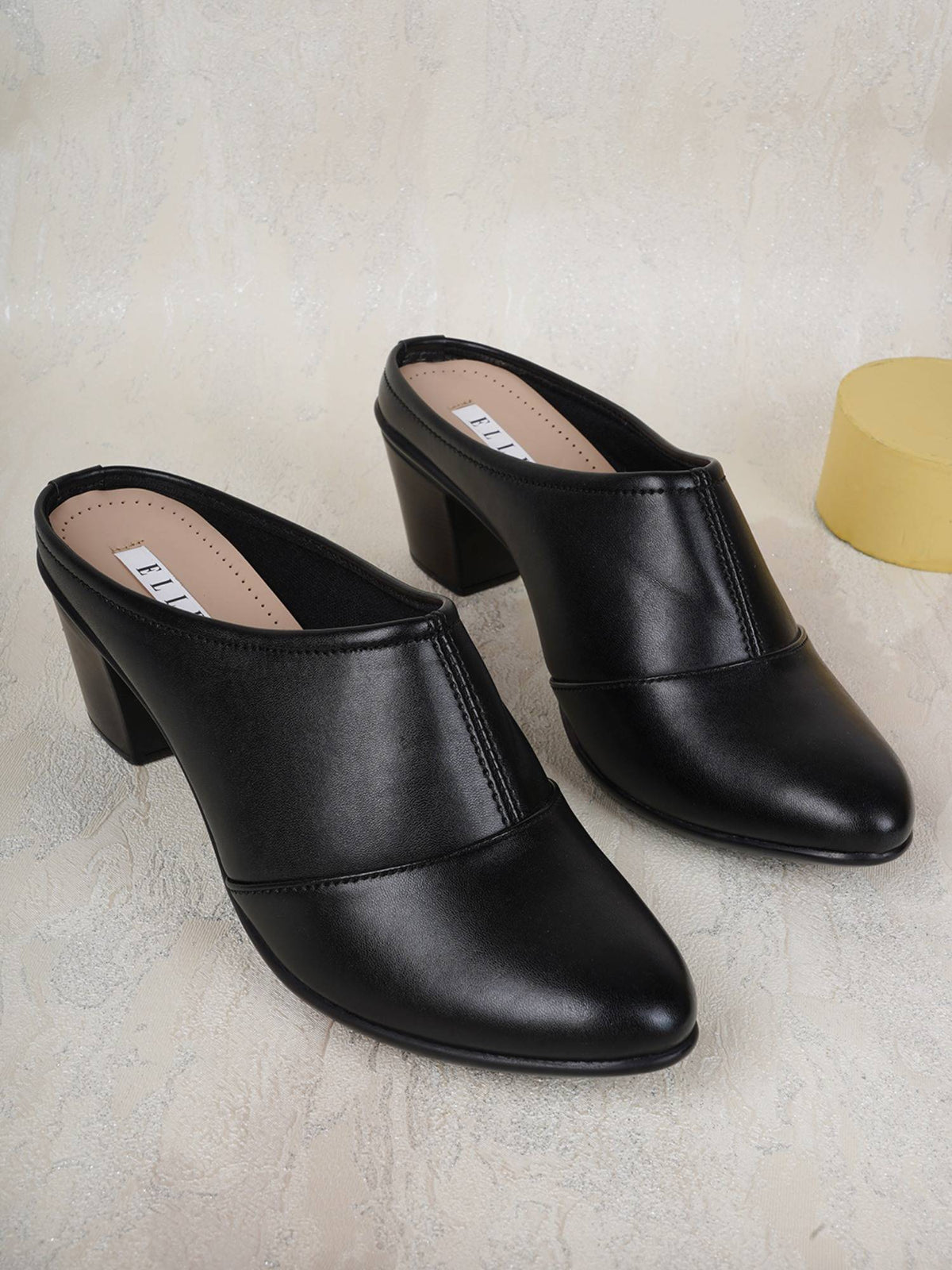 Black Women Slip On Pumps | H78 - view 1
