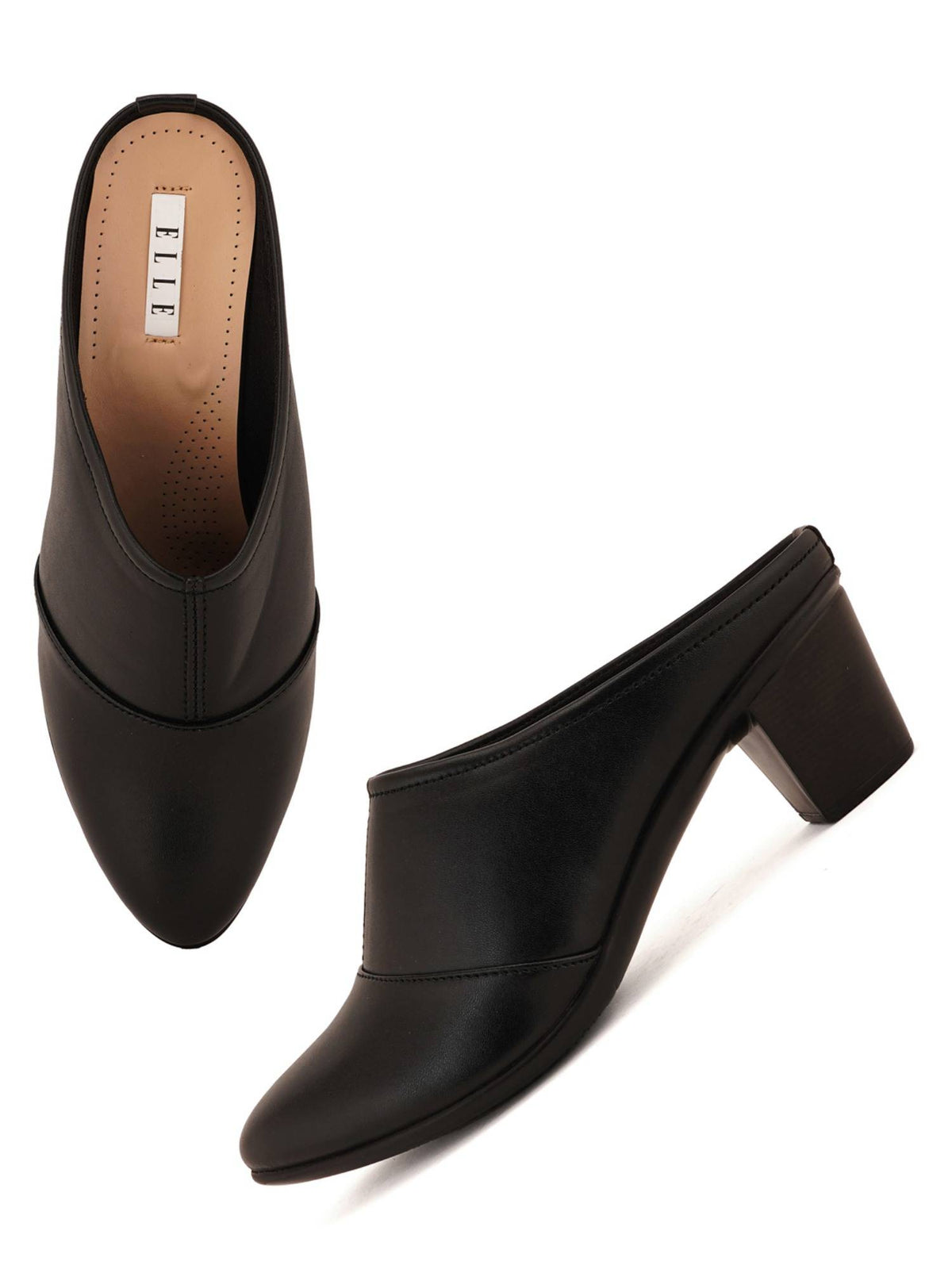 Black Women Slip On Pumps | H78 - view 3