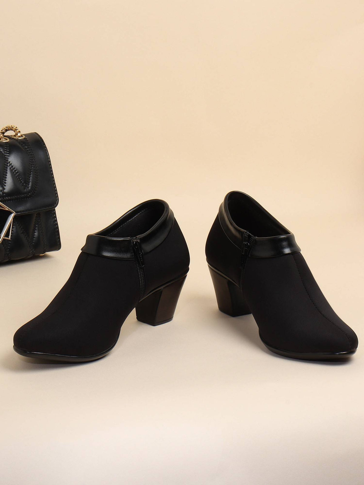 Black Women Zip Pumps | H78 - view 1
