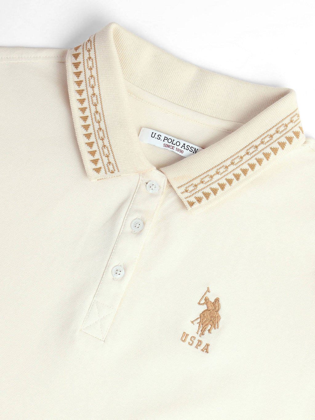 Embroidered Collar Regular Polo T-Shirt | PW43 - view 2