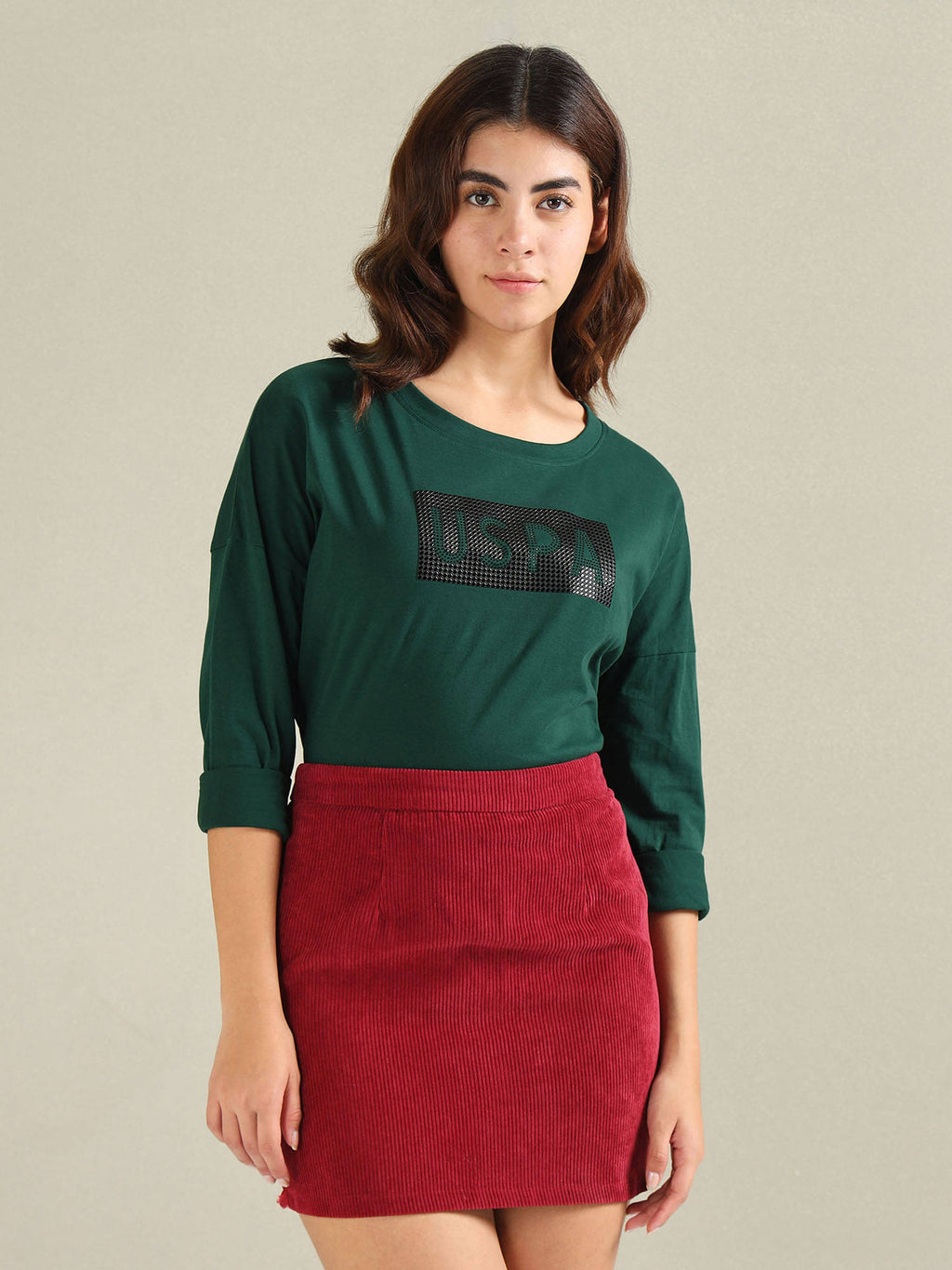 Drop Shoulder Embellished T-Shirt | PW43 - view 6