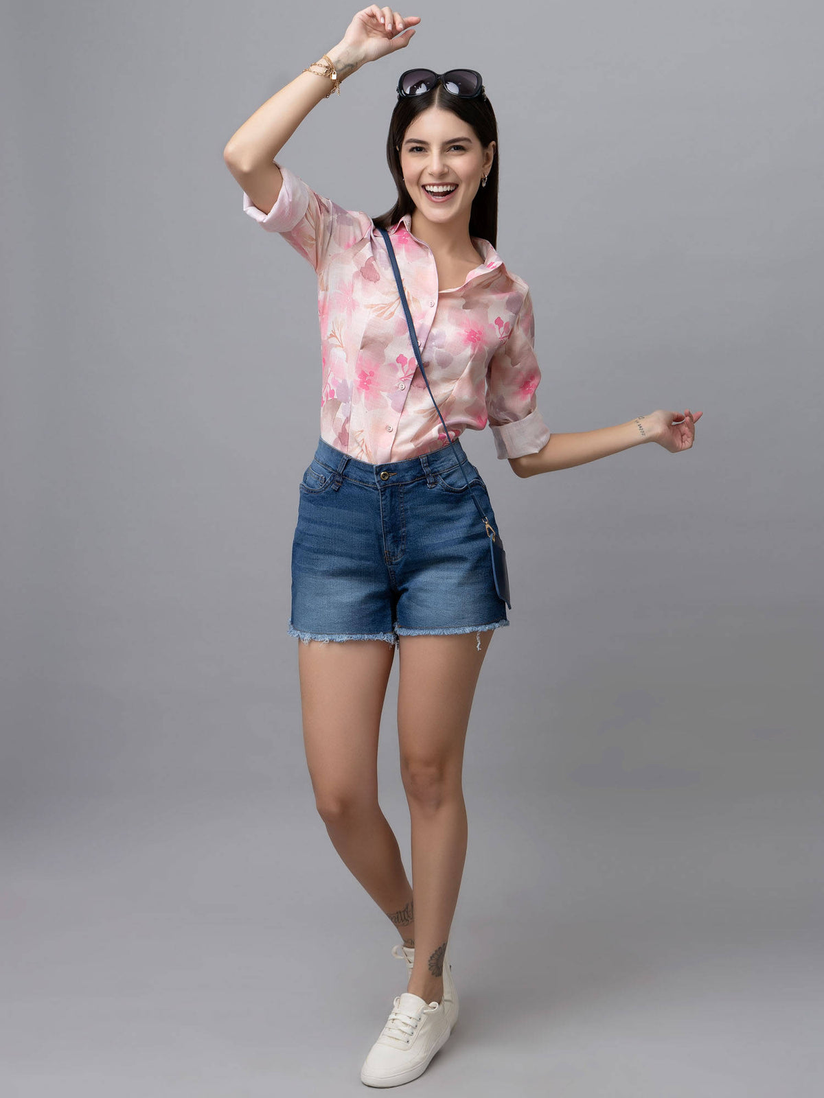 Pink Casual Linen Shirt | S67 - view 5