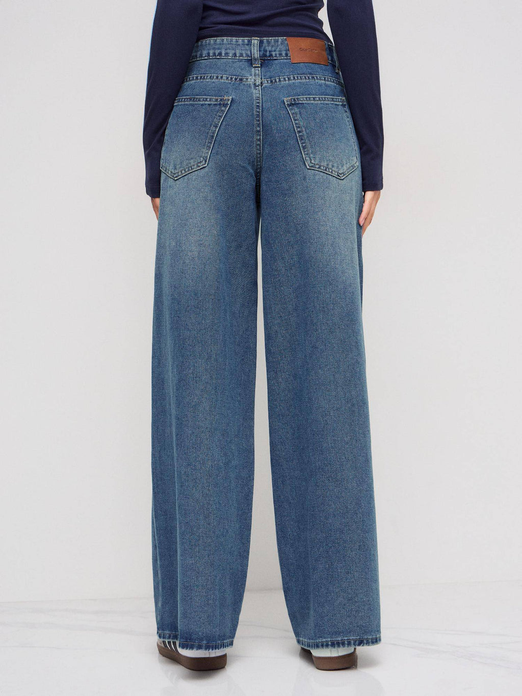 Denim Low Rise Wide Leg Jeans | WL90 - view 5