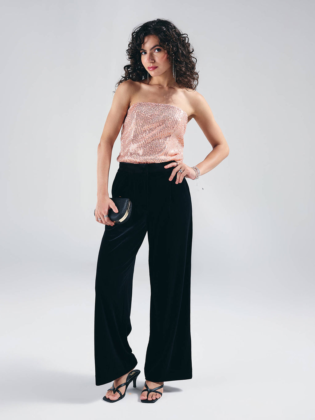 Pink Sequin Tube Top | TT90 - view 5
