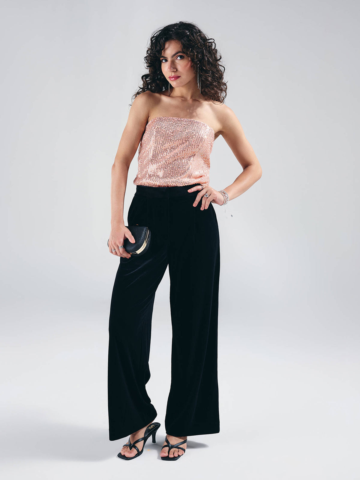 Pink Sequin Tube Top | TT90 - view 5