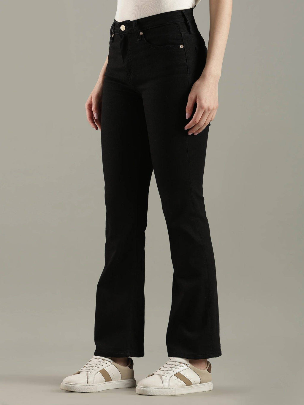 Black Mid Rise Jeans | ST23 - view 5