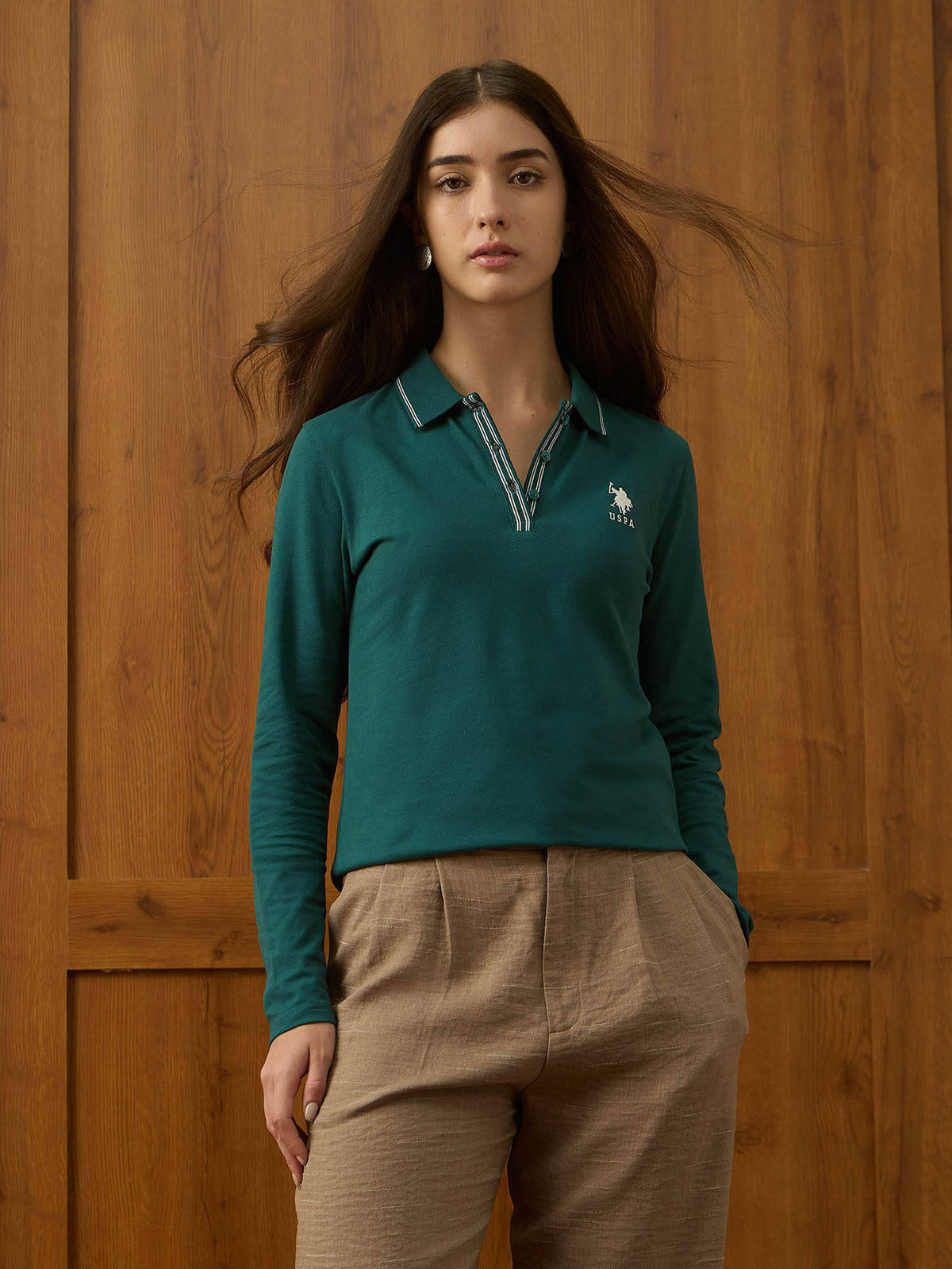 Gold Crest Slim Polo T-shirt | U89 - view 34