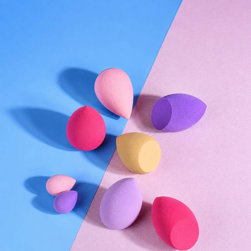 Blender Besties - 7 Makeup Sponges In Jar - 4 Full Size & 3 Mini Puffs For Foundation | T32 - view 2