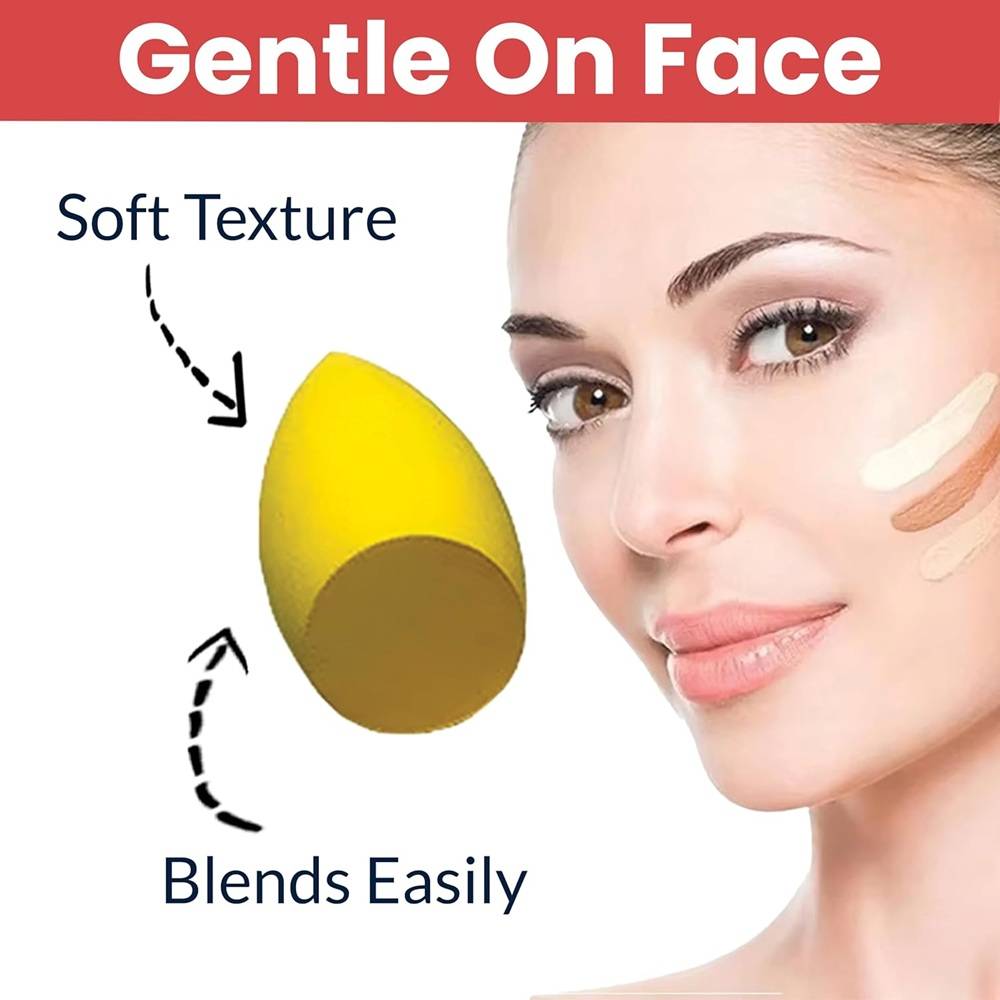 Blender Besties - 7 Makeup Sponges In Jar - 4 Full Size & 3 Mini Puffs For Foundation | T32 - view 5