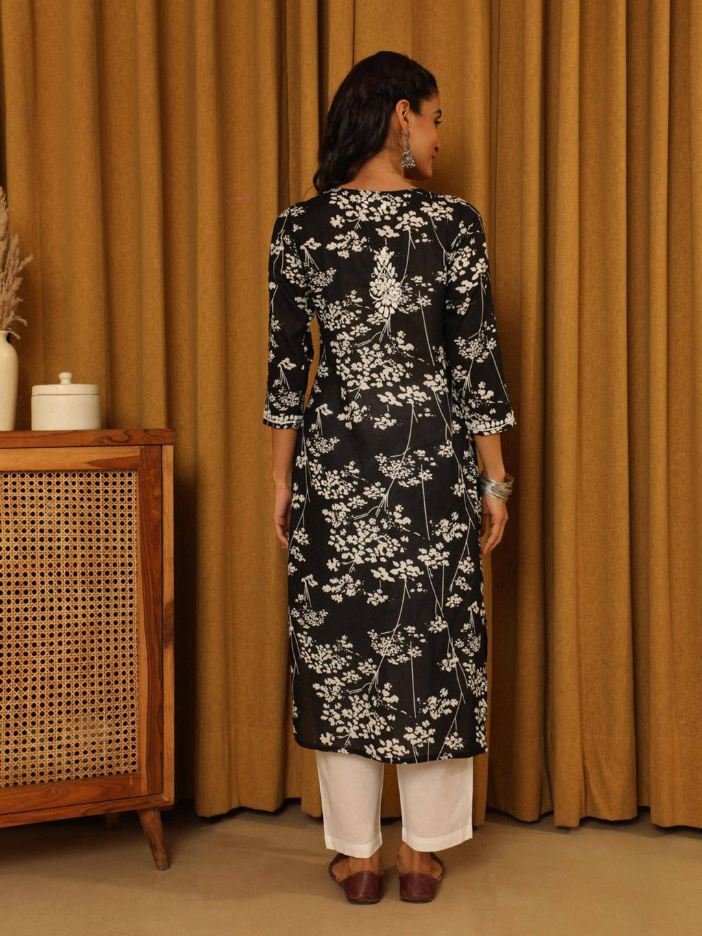 Chikankari Printed Long Kurta | FY93 - view 33