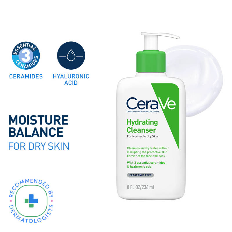 Hydrating Cleanser Non-Foaming Face Wash for Dry Skin with Ceramides, Dermatologist Recommend | FC3 - view 15