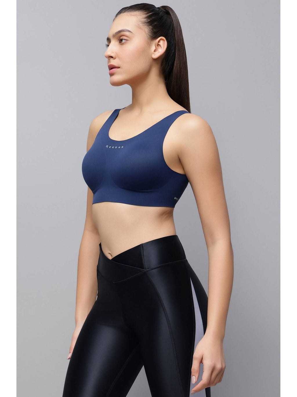 Women Navy Blue Sports Bra | sb09 - view 2