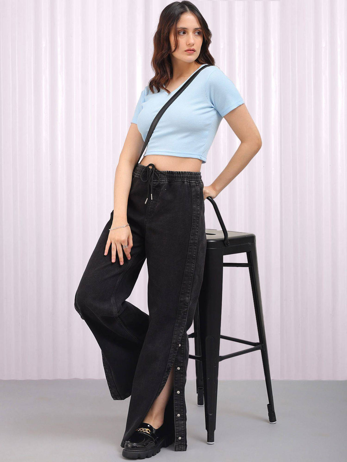 Women Yellow Fitted Solid Crop Top | CT61 - view 11
