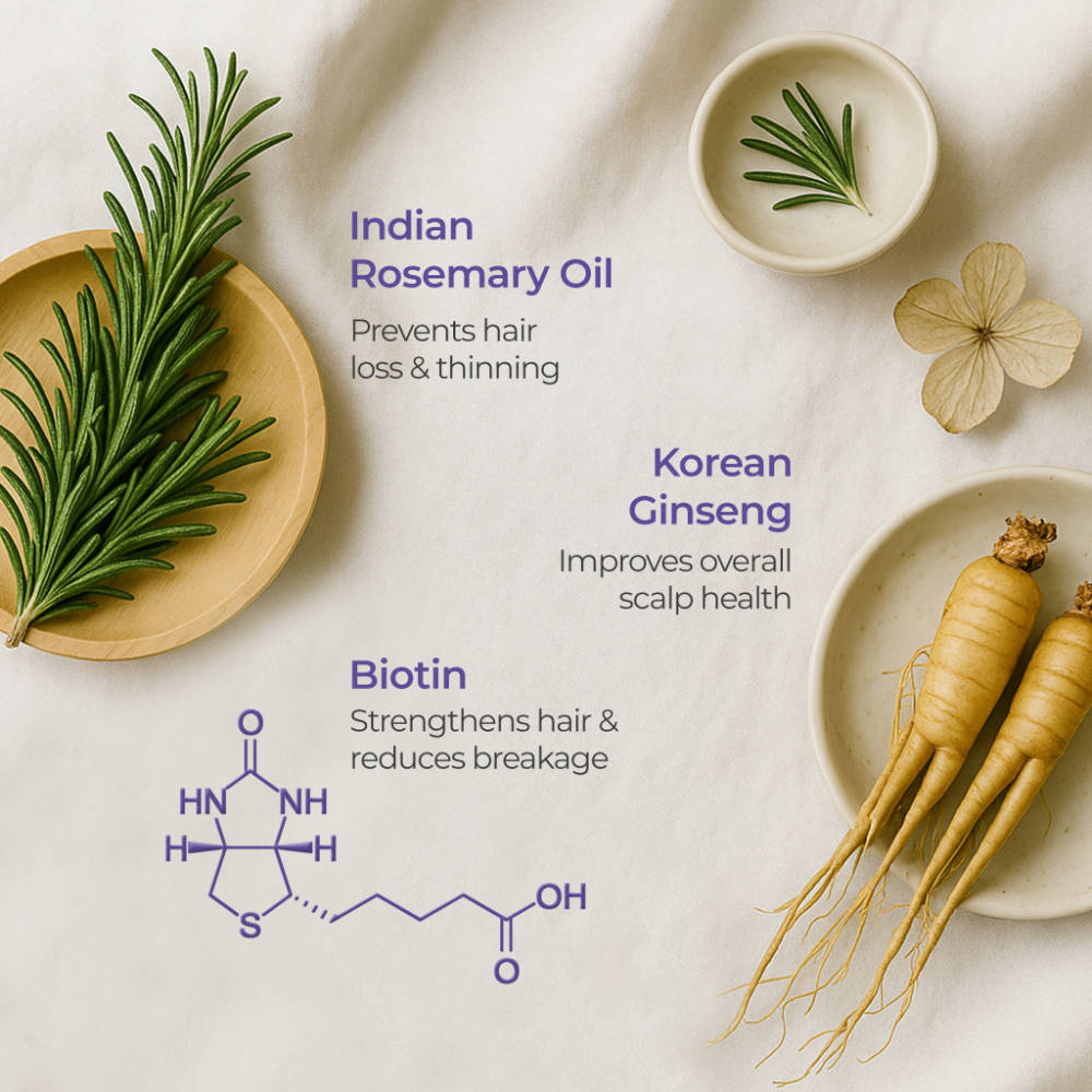 Anti-Hairfall Shampoo with Rosemary Oil & Ginseng Extract | H85 - view 5
