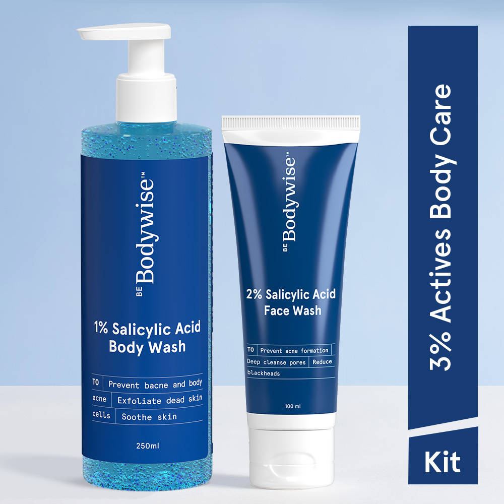 Face & Body Acne Kit (1% Salicylic Acid Body Wash + Anti Acne Face Wash) | BWS9 - view 1