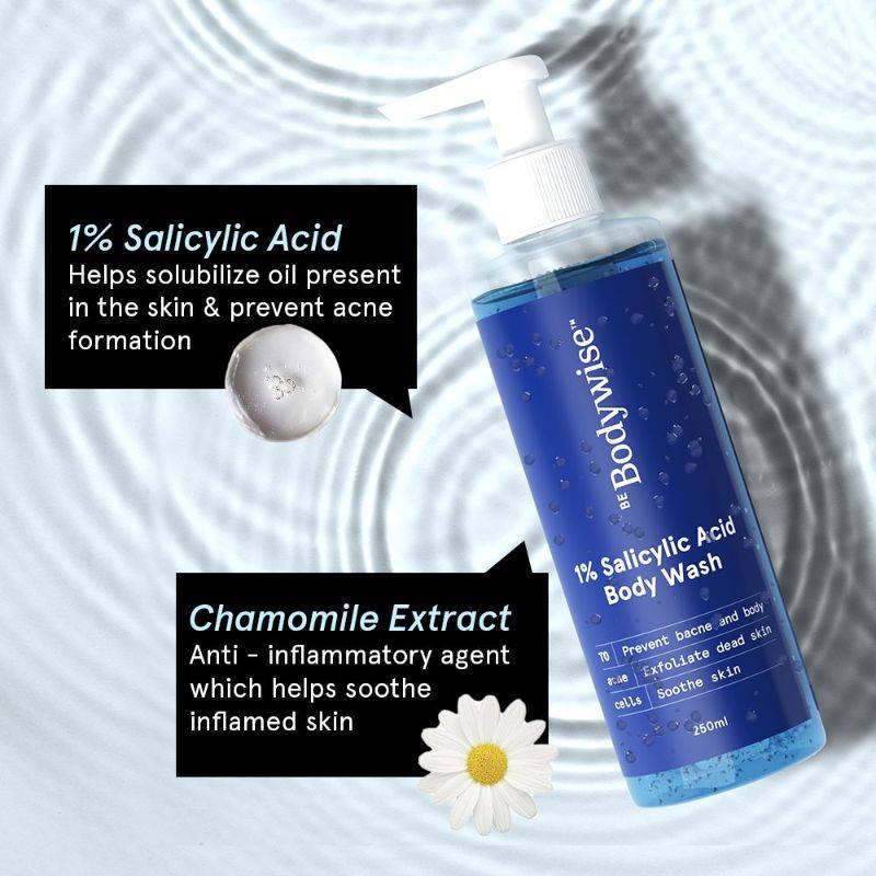 1% Salicylic Acid Body Wash & Anti Dandruff Shampoo for Clear Skin & Flake Free Hair | BWS9 - view 5