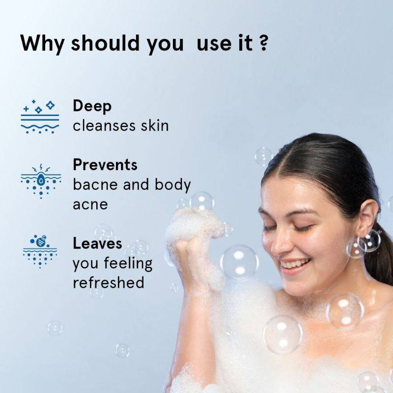 1% Salicylic Acid Body Wash & Anti Dandruff Shampoo for Clear Skin & Flake Free Hair | BWS9 - view 6