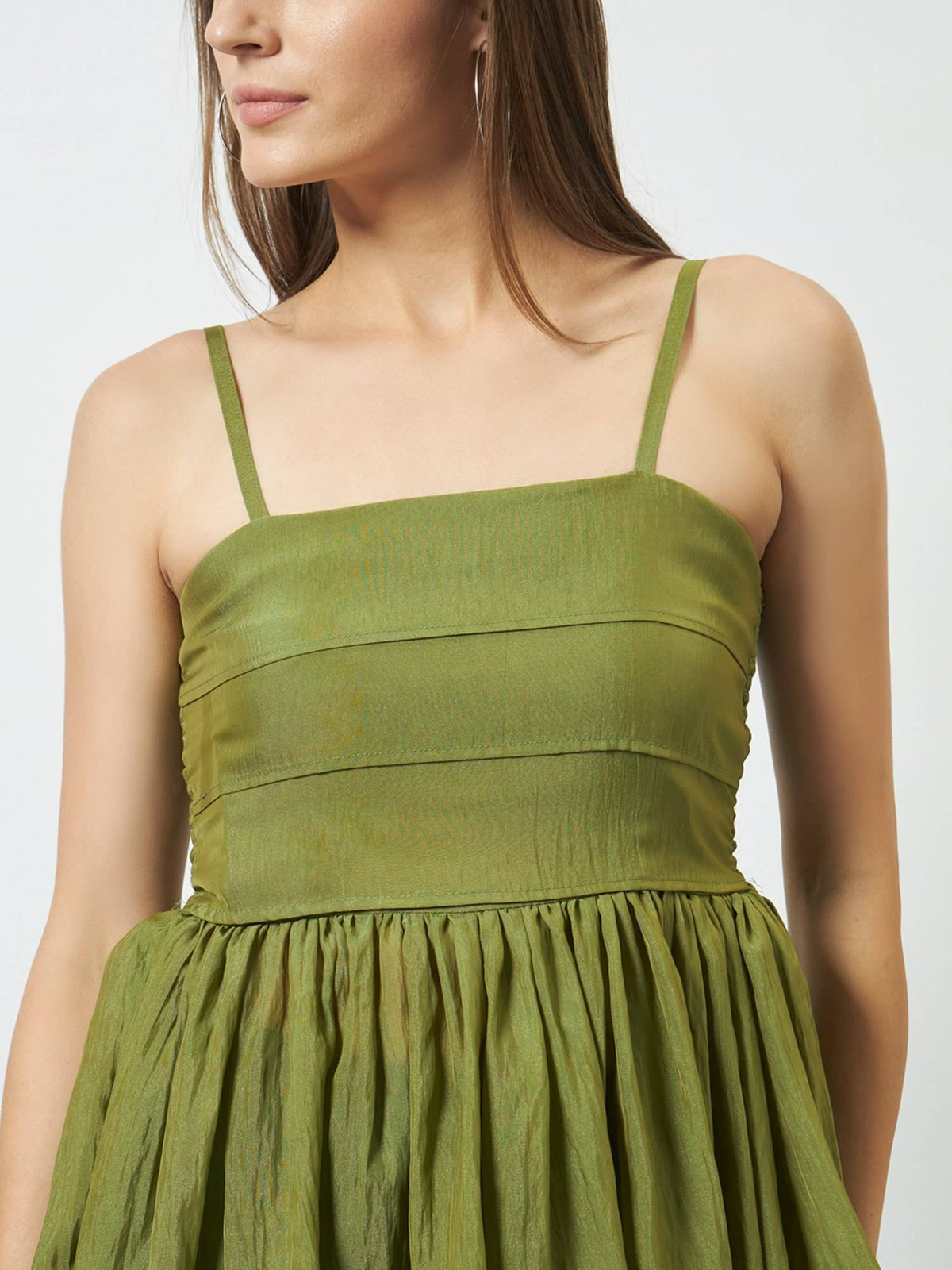Women Breeze Peplum Green Top | pt51 - view 4