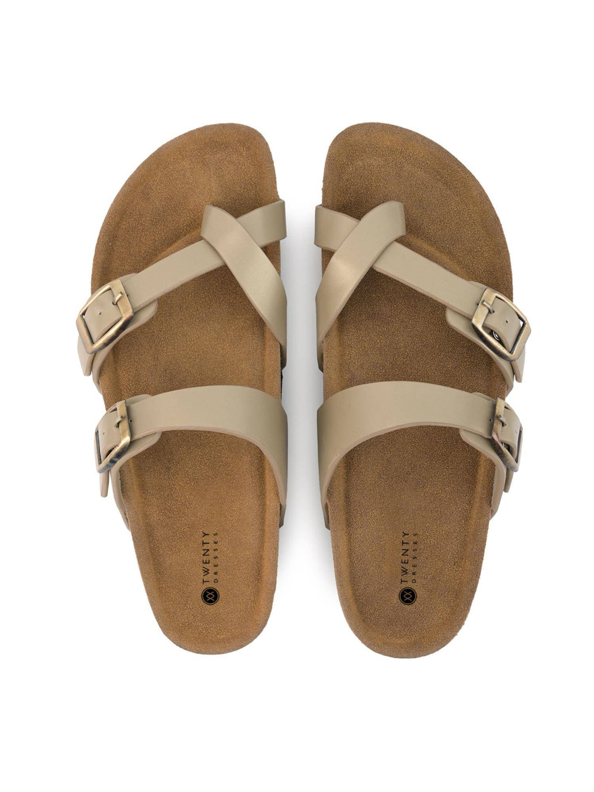 Women Golden Sandals | SD89 - view 7
