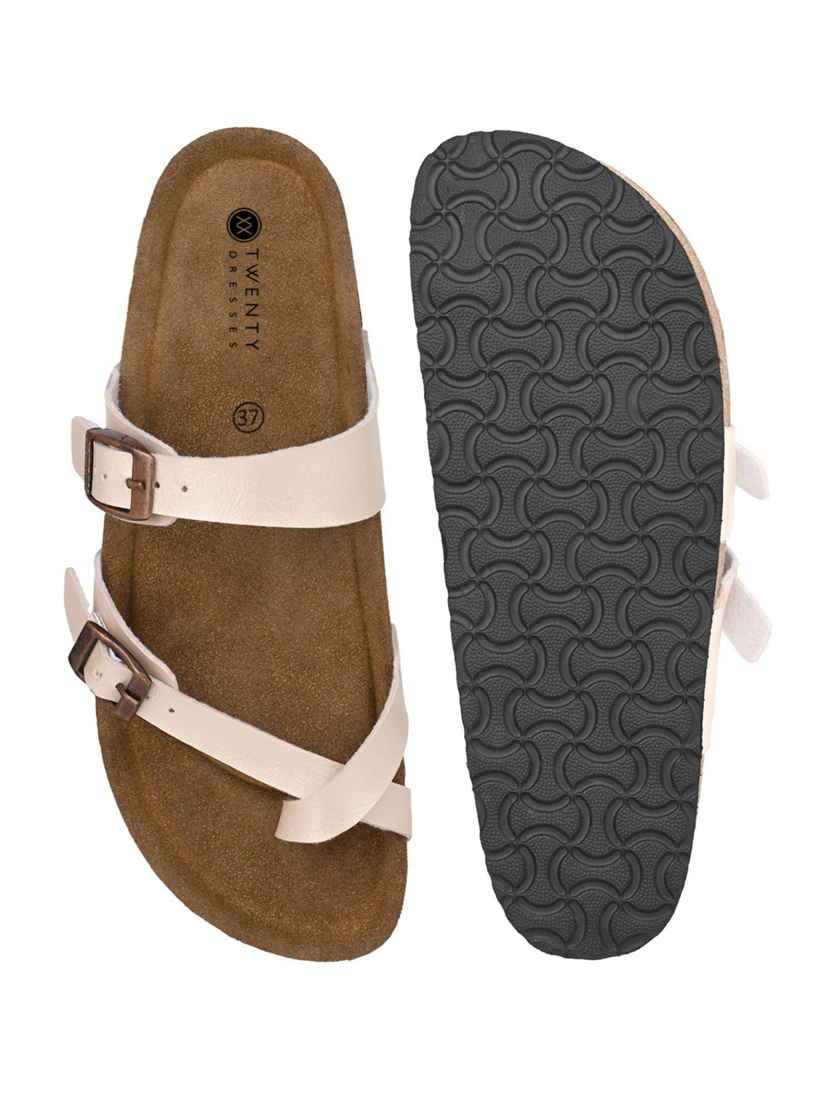 Women Pearl White Sandals | SD89 - view 2