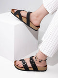 Women Black Sandals | SD89 - view 1