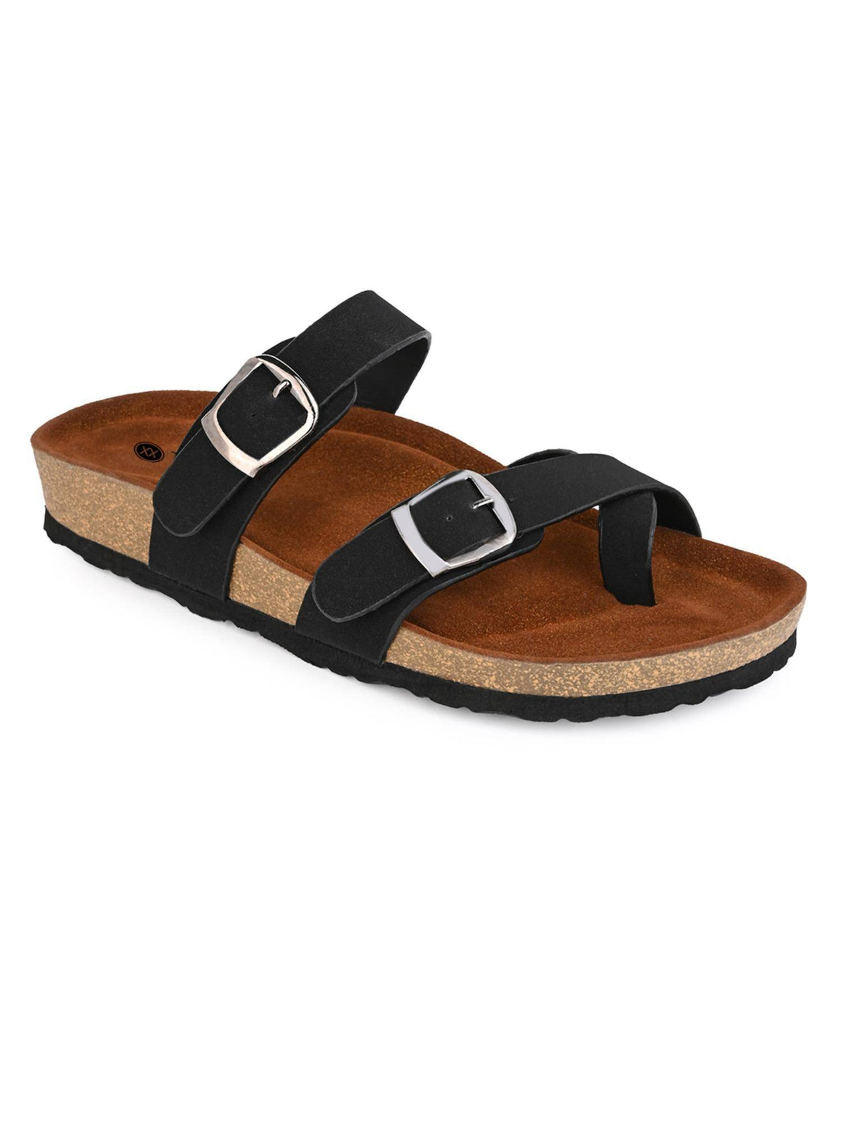 Women Black Sandals | SD89 - view 3