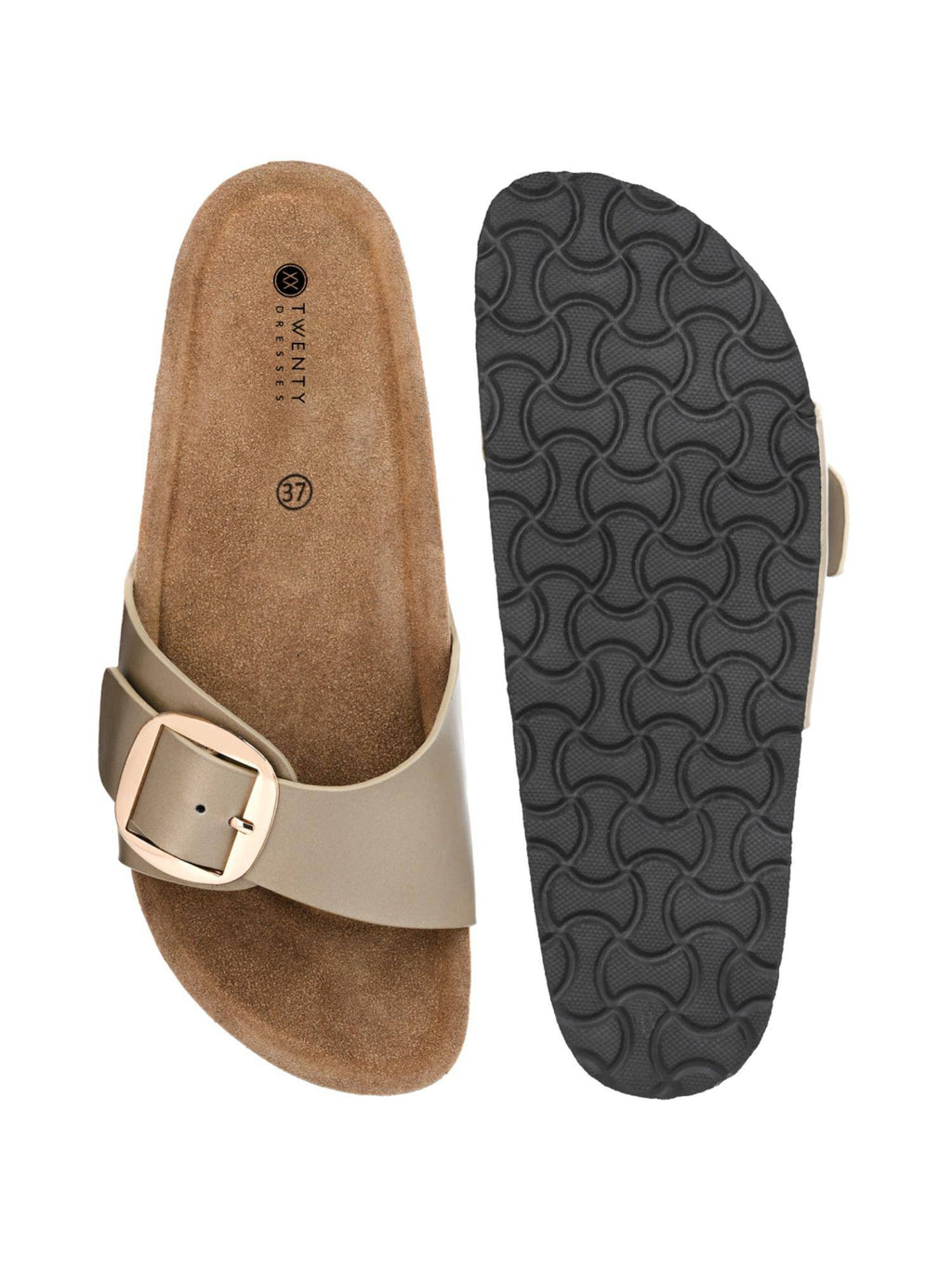Women Gold Sandals | SD89 - view 2