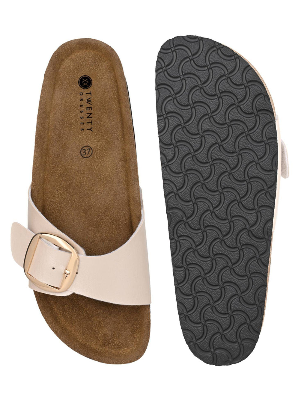 Women Pearl Beige Sandals | SD89 - view 2