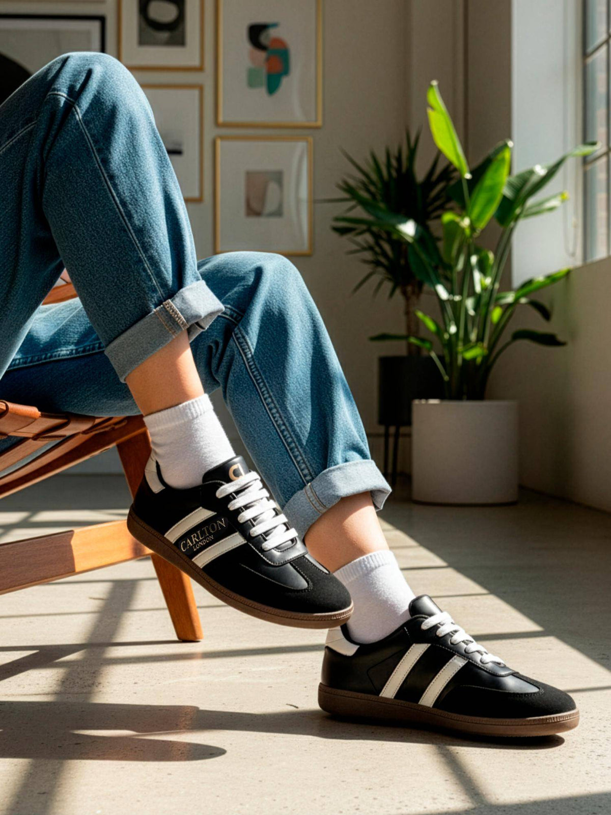 Women Retro Stripe Canvas Lace-Ups Lifestyle Silver Sneakers | SN09 - view 17