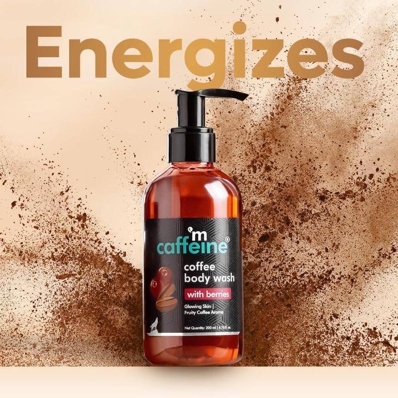 Coffee & Berries Body Wash & Bath Glove for Tan Removal and Dead Skin Exfoliation | H02 - view 2