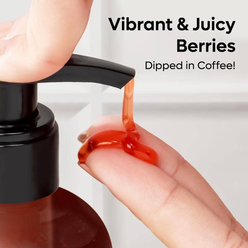 Coffee & Berries Body Wash & Bath Glove for Tan Removal and Dead Skin Exfoliation | H02 - view 3