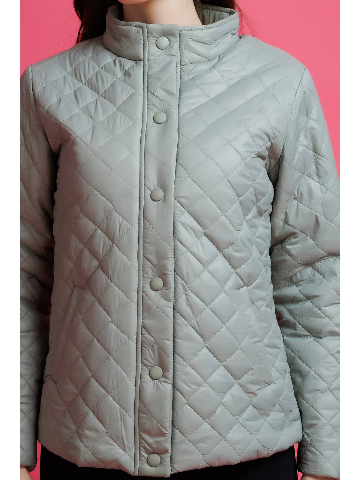 Green Quilted Jacket | JC78 - view 7