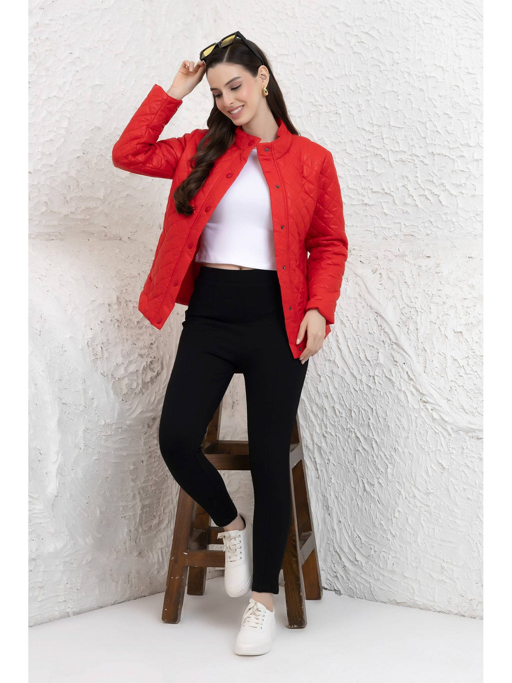 Green Quilted Jacket | JC78 - view 26