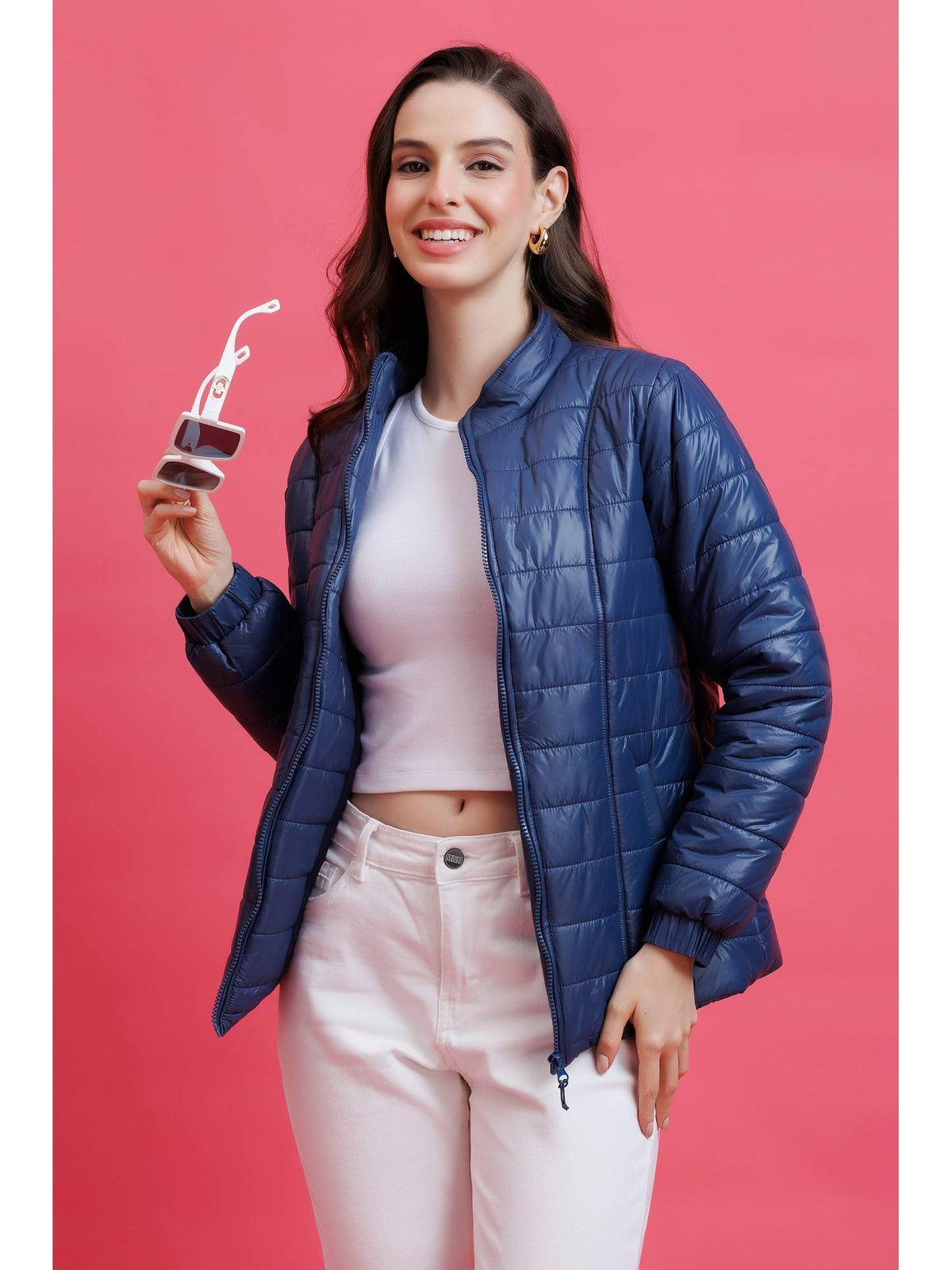 Rust Quilted Zipper Jacket | JC78 - view 27