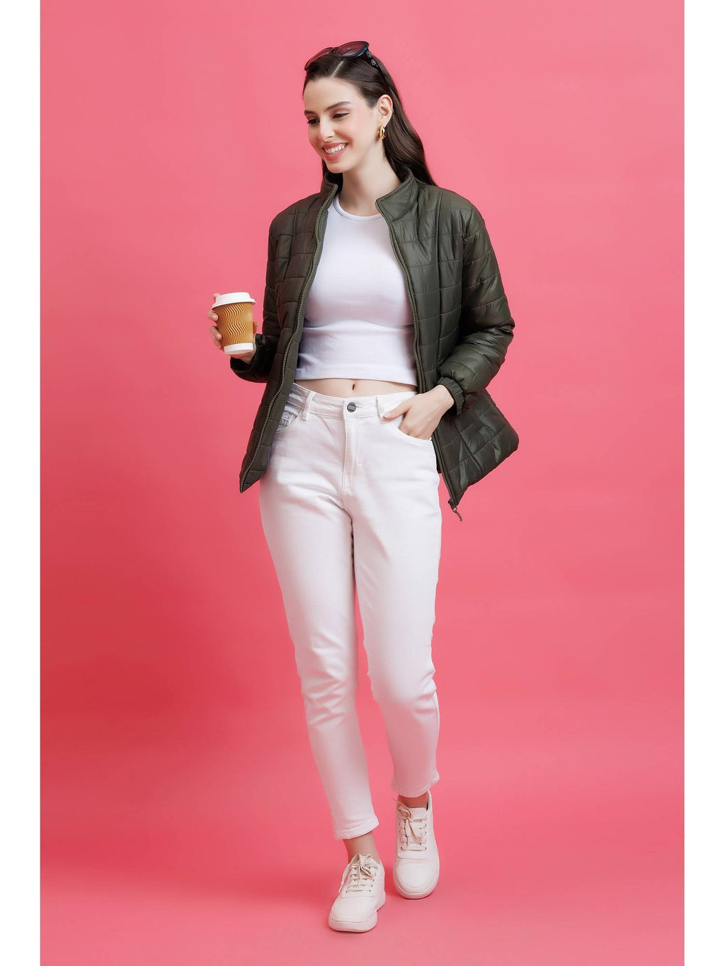 Rust Quilted Zipper Jacket | JC78 - view 19