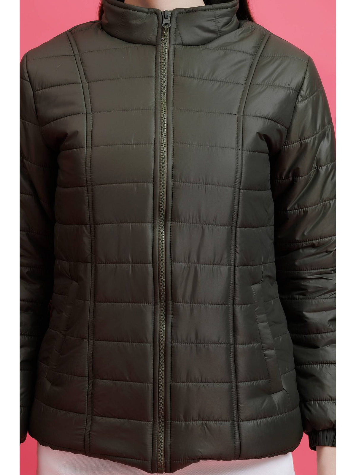 Blue Quilted Zipper Jacket | JC78 - view 28