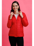 Rust Quilted Zipper Jacket | JC78 - view 8