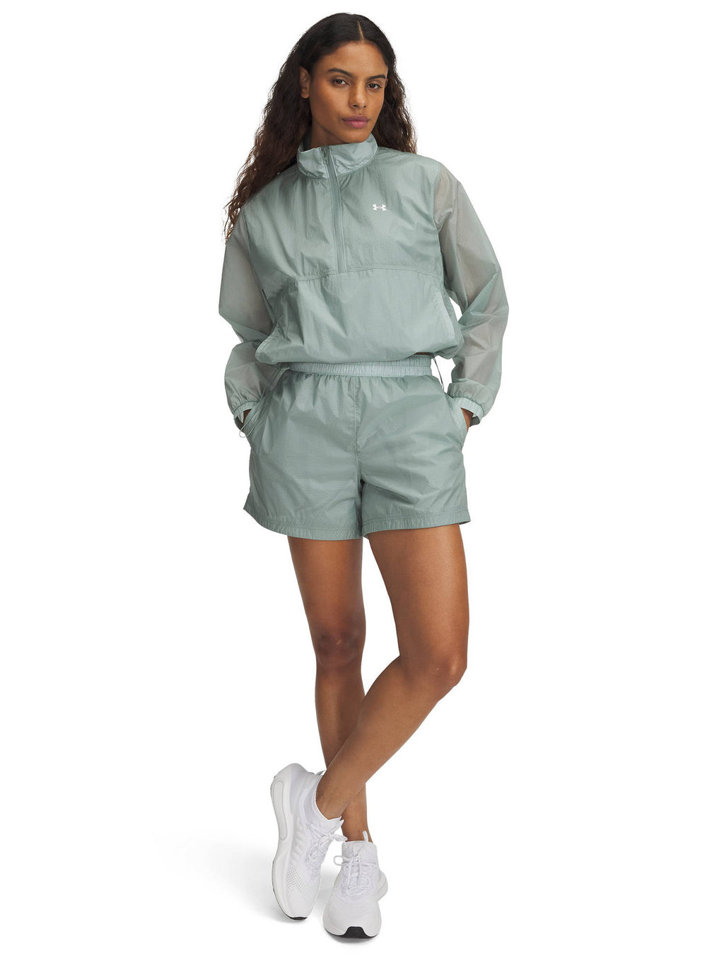 Women Green Rival Woven Shorts - view 3