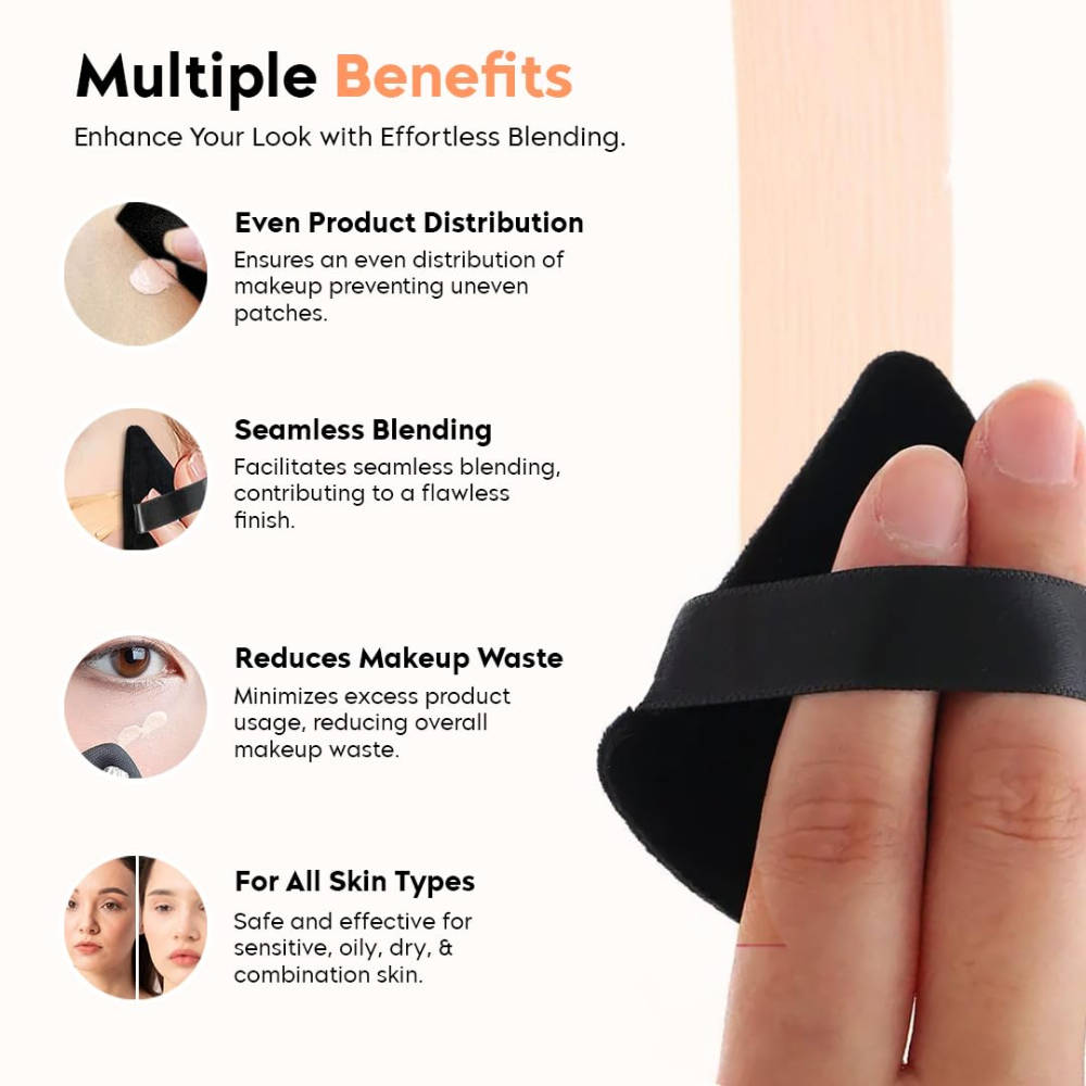 Triangular Powder Puff Makeup Sponges | C83 - view 2