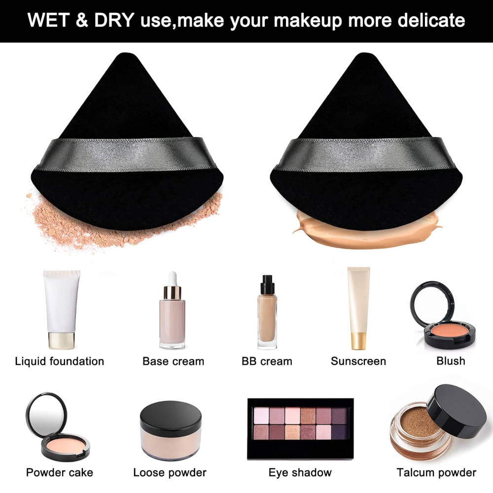 Triangular Powder Puff Makeup Sponges | C83 - view 4