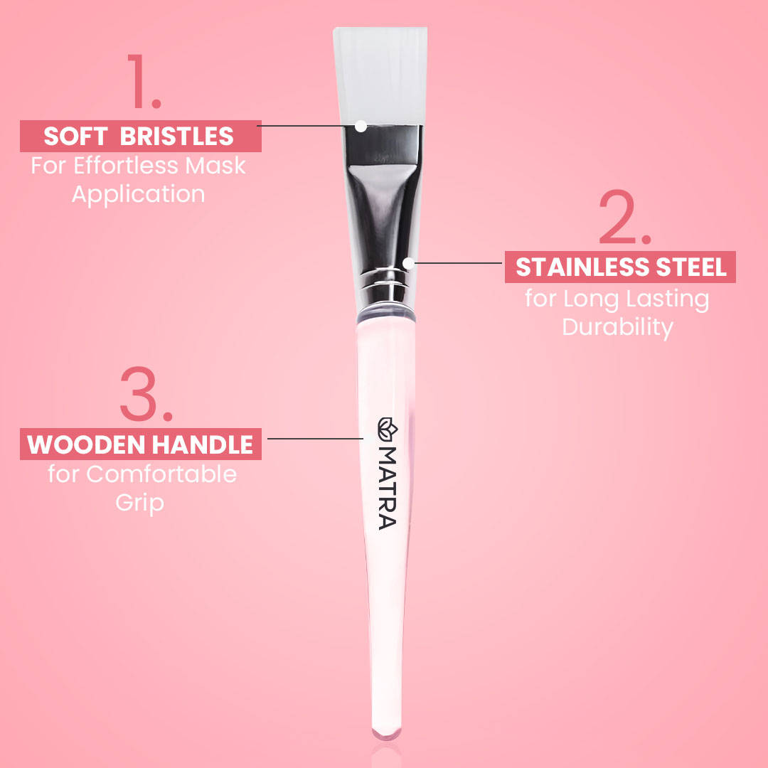 Face Pack Brush with Soft Synthetic Bristles Mask Applicator (Pack of 2) | T32 - view 4