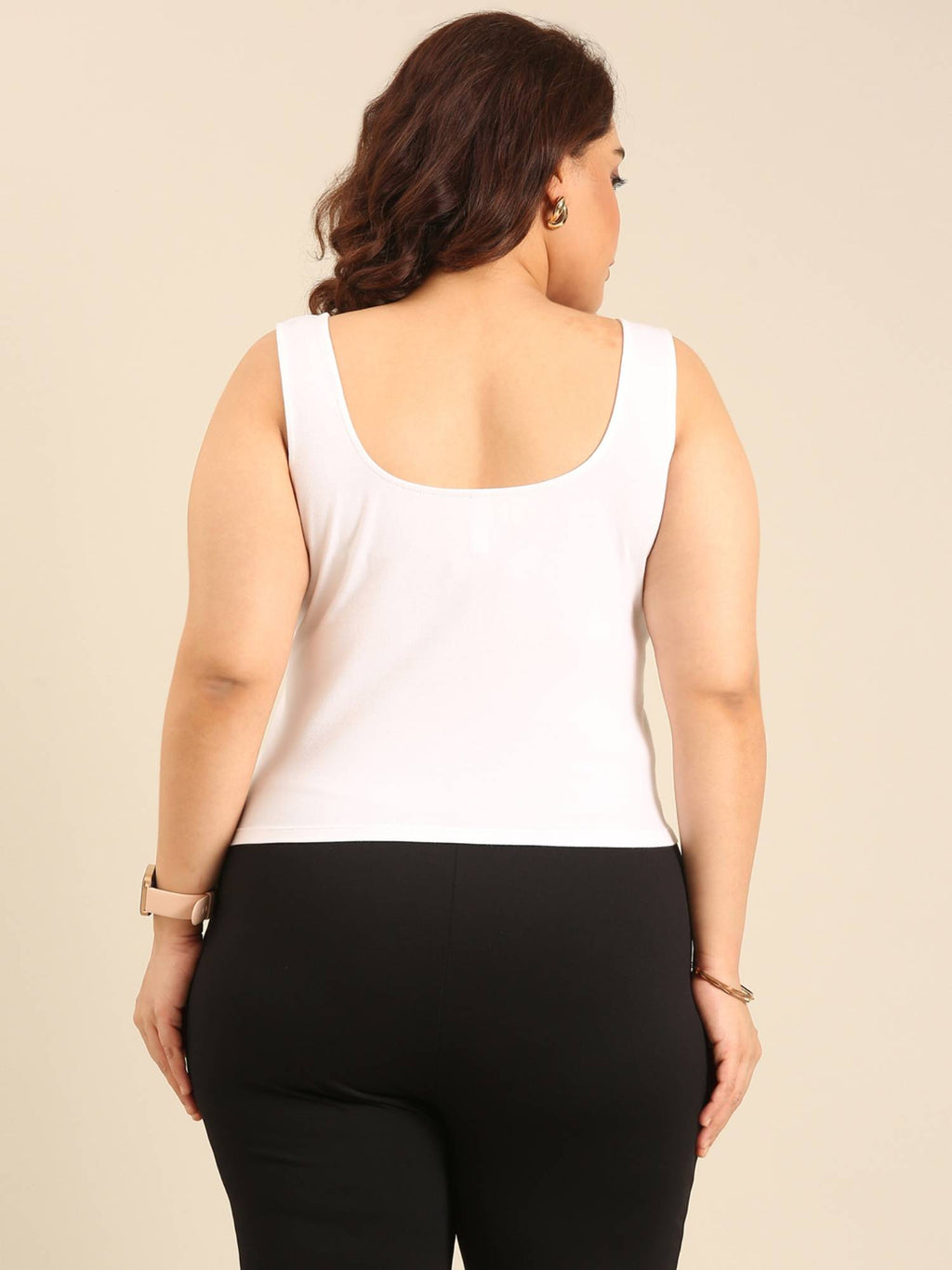 White Crop Top | CT61 - view 2