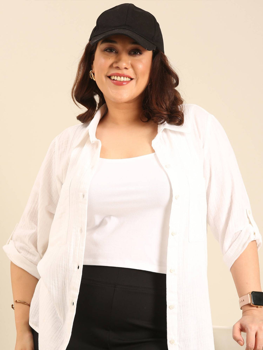 White Crop Top | CT61 - view 5