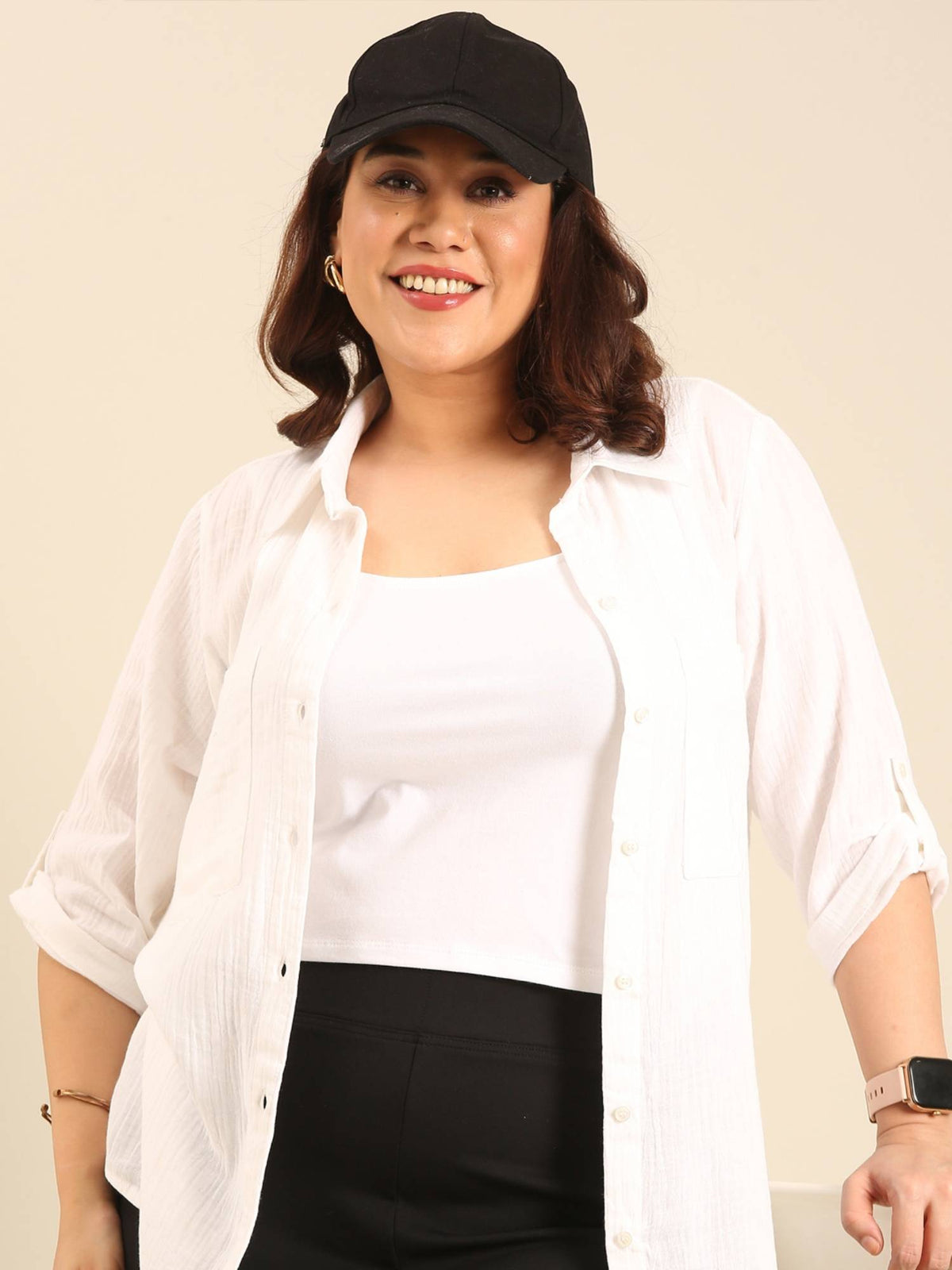 White Crop Top | CT61 - view 5