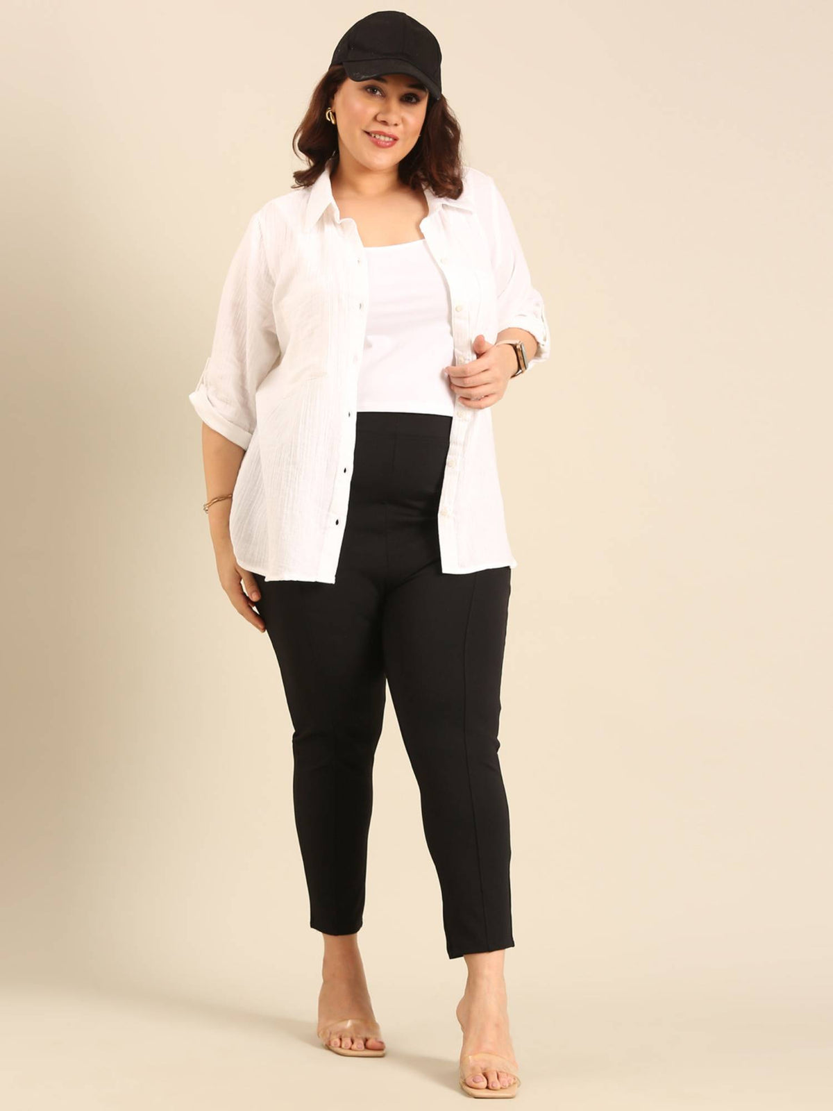White Crop Top | CT61 - view 6